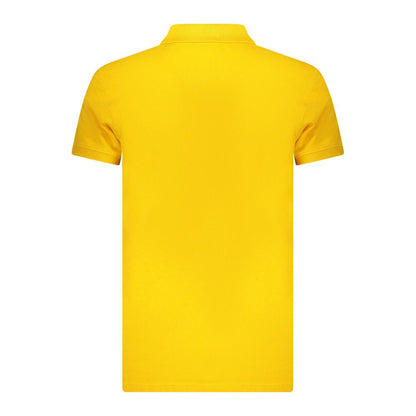 Polo Shirt by Iceberg for men in stretch cotton yellow presents a crisp silhouette, artfully detailed with a crisp and crisp .