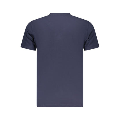 T-Shirt by Iceberg for men in stretch cotton blue & print showcases a dramatic silhouette, elegantly detailed with a dramatic and for a truly dramatic finish.