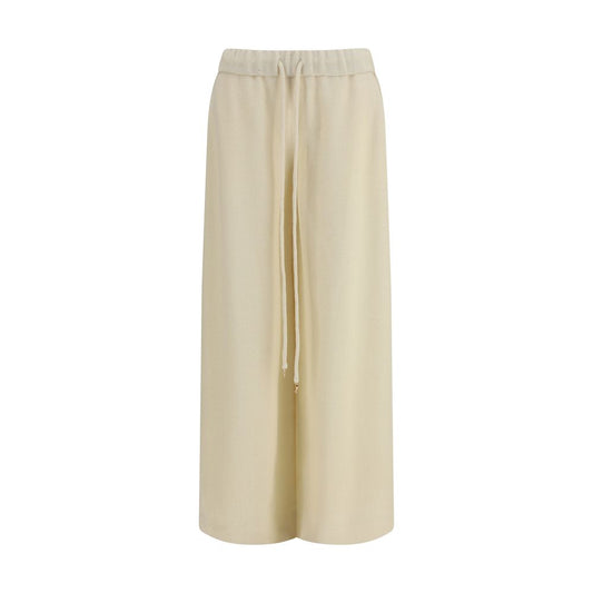 Casual Pants by Gabriela Hearst for women in alpaca wool beige presents a tailored silhouette, showcasing a tailored straight-leg, regular-fit & wide and long cut with a refined for a truly tailored aesthetic.