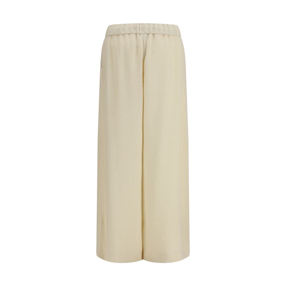 Casual Pants by Gabriela Hearst for women in alpaca wool beige presents a refined pantology silhouette, artfully defined by a refined pantology straight-leg, regular-fit & wide, long, and a sophisticated .