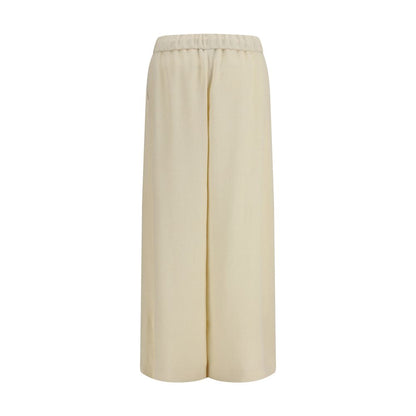 Casual Pants by Gabriela Hearst for women in alpaca wool beige presents a refined pantology silhouette, artfully defined by a refined pantology straight-leg, regular-fit & wide, long, and a sophisticated .