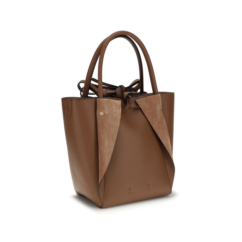 Small Shoulder Bag by Gabriela Hearst for women in suede lambskin leather brown features an effortlessly chic silhouette with a secure , ample , and versatile shoulder-strap for effortlessly chic everyday luxury.