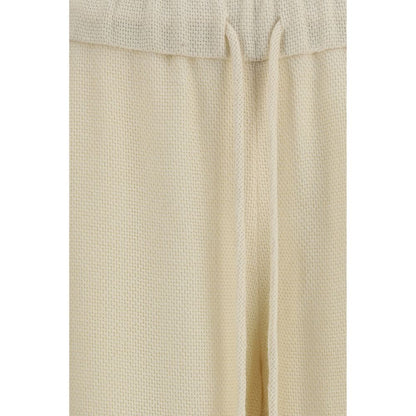 Casual Pants by Gabriela Hearst for women in alpaca wool beige features an sartorial straight-leg, regular-fit & wide and long with a cut for a sartorial finish.