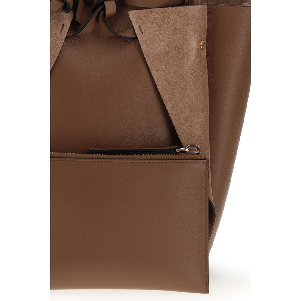 Small Shoulder Bag by Gabriela Hearst for women in suede lambskin leather brown features a distinguished silhouette, showcasing a secure and distinguished with versatile shoulder-strap for a distinguished finish.