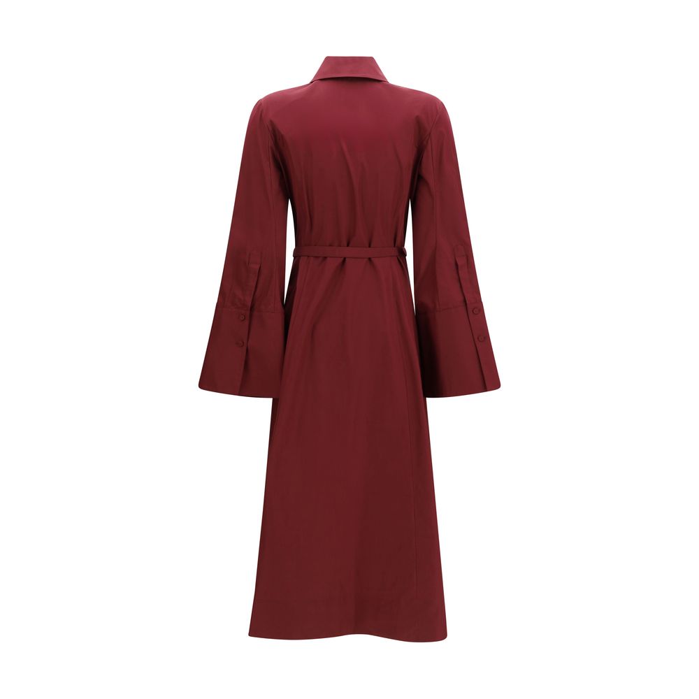 Dress by Gabriela Hearst for women in cotton bordeaux features an cute silhouette, detailed with a and that elegantly flows into a cute maxi long.