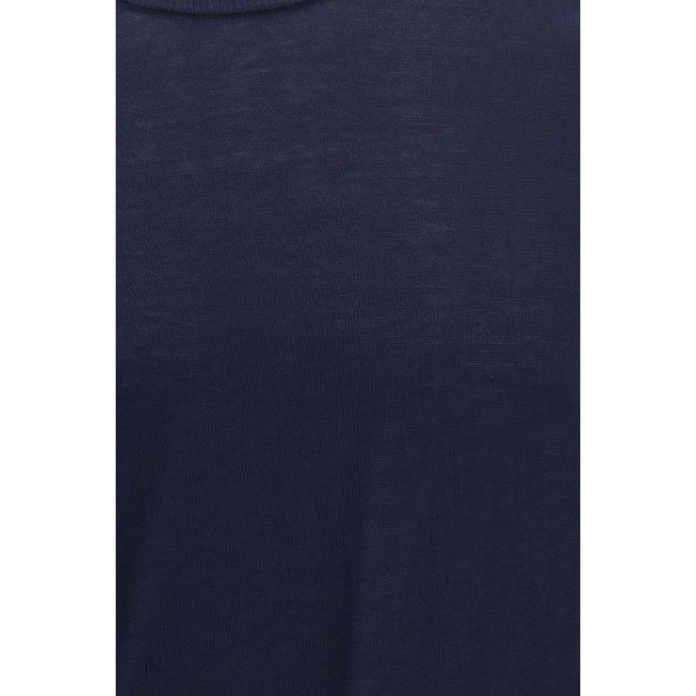Sweatshirt by Roberto Collina for men in cotton blue & natural presents a smart casual silhouette, featuring a smart casual and for a sophisticated look.