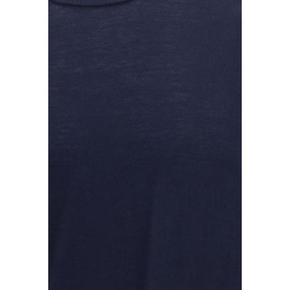Sweatshirt by Roberto Collina for men in cotton blue & natural presents a smart casual silhouette, featuring a smart casual and for a sophisticated look.