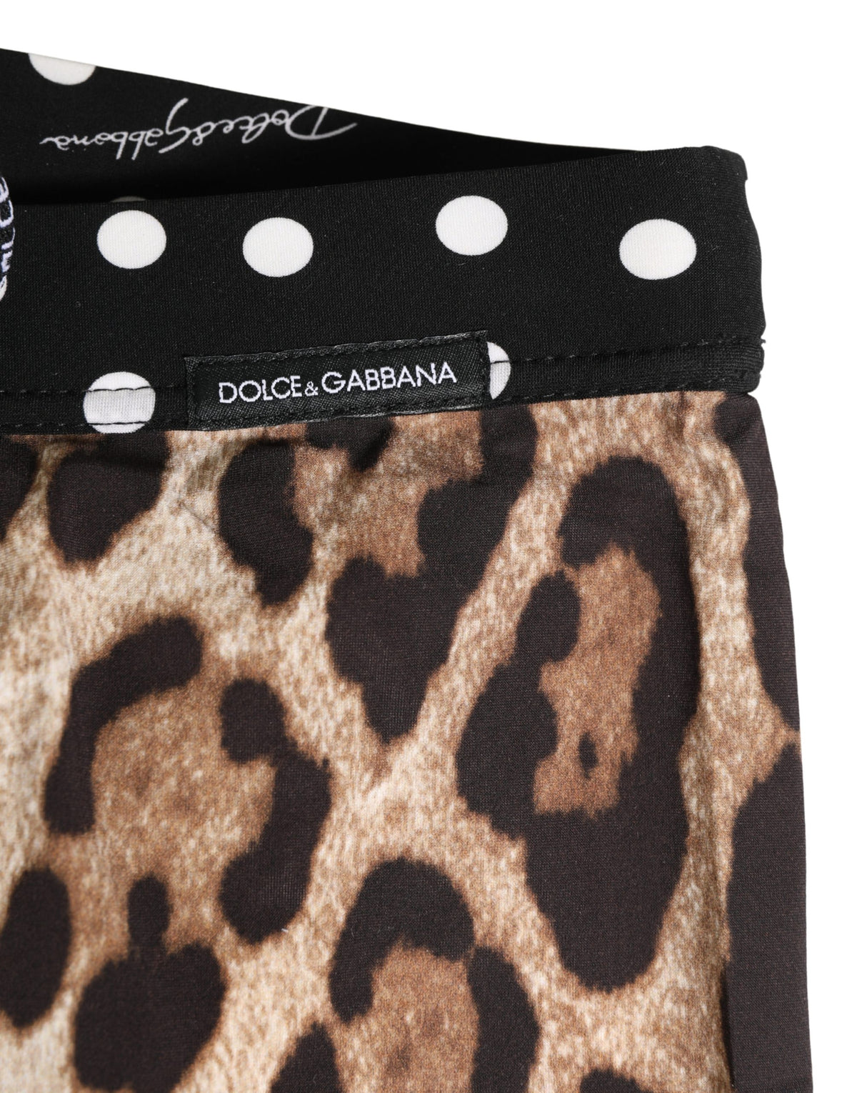 Dolce & Gabbana Men's Stretch Nylon Activewear Shorts - Multicolor Patterned