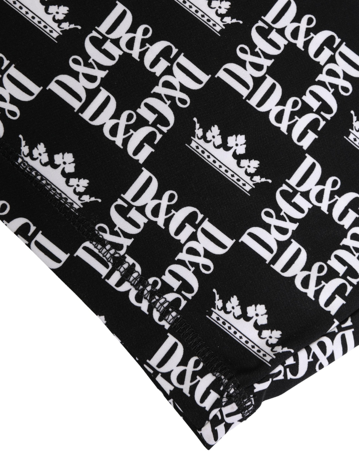 Dolce & Gabbana Men's Stretch Nylon Activewear Shorts - Multicolor Patterned