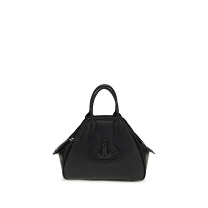 Small Shoulder Bag by Vivienne Westwood for women in bos taurus calf leather black features a distinguished silhouette, showcasing a secure zipper and distinguished with versatile shoulder-strap & handle for a distinguished finish.