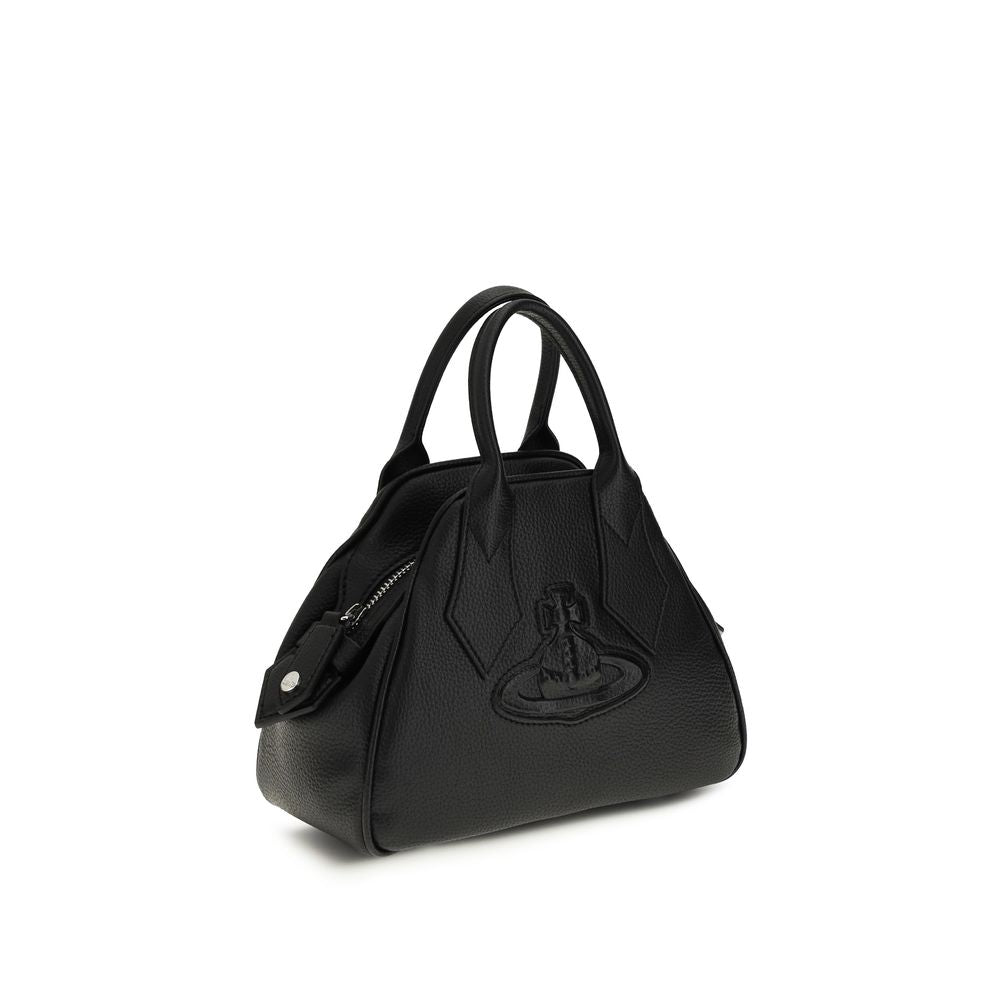Small Shoulder Bag by Vivienne Westwood for women in bos taurus calf leather black features a effortless sophistication silhouette, secured by a zipper with ample and versatile shoulder-strap & handle for a effortless sophistication finish.