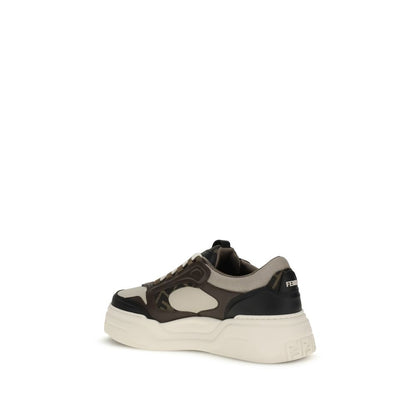 Sneakers by Fendi for men in bos taurus calf leather black & jacquard features a chic design, perfectly showcasing the chic chunky style of this Men's Chunky Bos Taurus Calf Leather Sneakers.