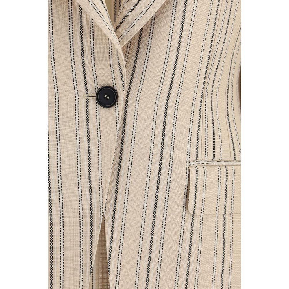 Overcoat by Dolce & Gabbana for women in silk viscose & acetate multicolor, patterned & pinstripe features a cosy chic silhouette, artfully detailed with a sophisticated and premium for a cosy chic finish.