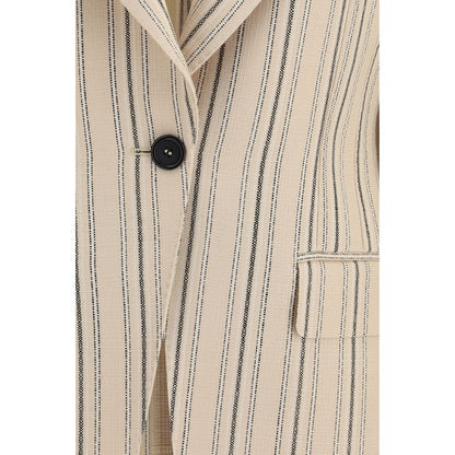Overcoat by Dolce & Gabbana for women in silk viscose & acetate multicolor, patterned & pinstripe features a cosy chic silhouette, artfully detailed with a sophisticated and premium for a cosy chic finish.