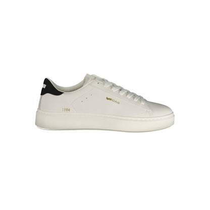 Sneakers by Gas for men in polyester & polyurethane black & white features an opulent silhouette from the Crisp Men's Low-Top Polyester & Polyurethane Sneakers collection, showcasing a signature low-top style with an opulent finish.