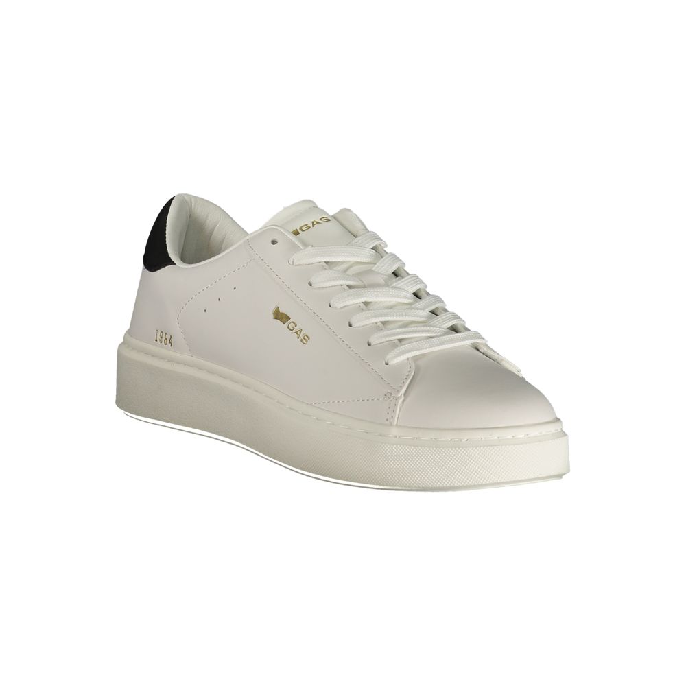 Sneakers by Gas for men in polyester & polyurethane black & white features an sumptuous design from the Crisp Men's Low-Top Polyester & Polyurethane Sneakers collection, highlighting a sumptuous low-top style for a premium, high-fashion look.