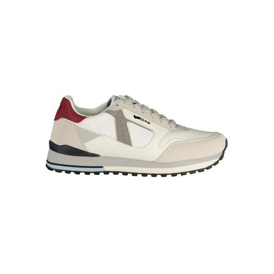 Athletic Sneakers Gas men canvas polyurethane & polyester gray, red, white & print featuring a avant-garde Crisp Men's Athletic Canvas Polyurethane & Polyester Sneakers design with a avant-garde athletic style for a refined finish.