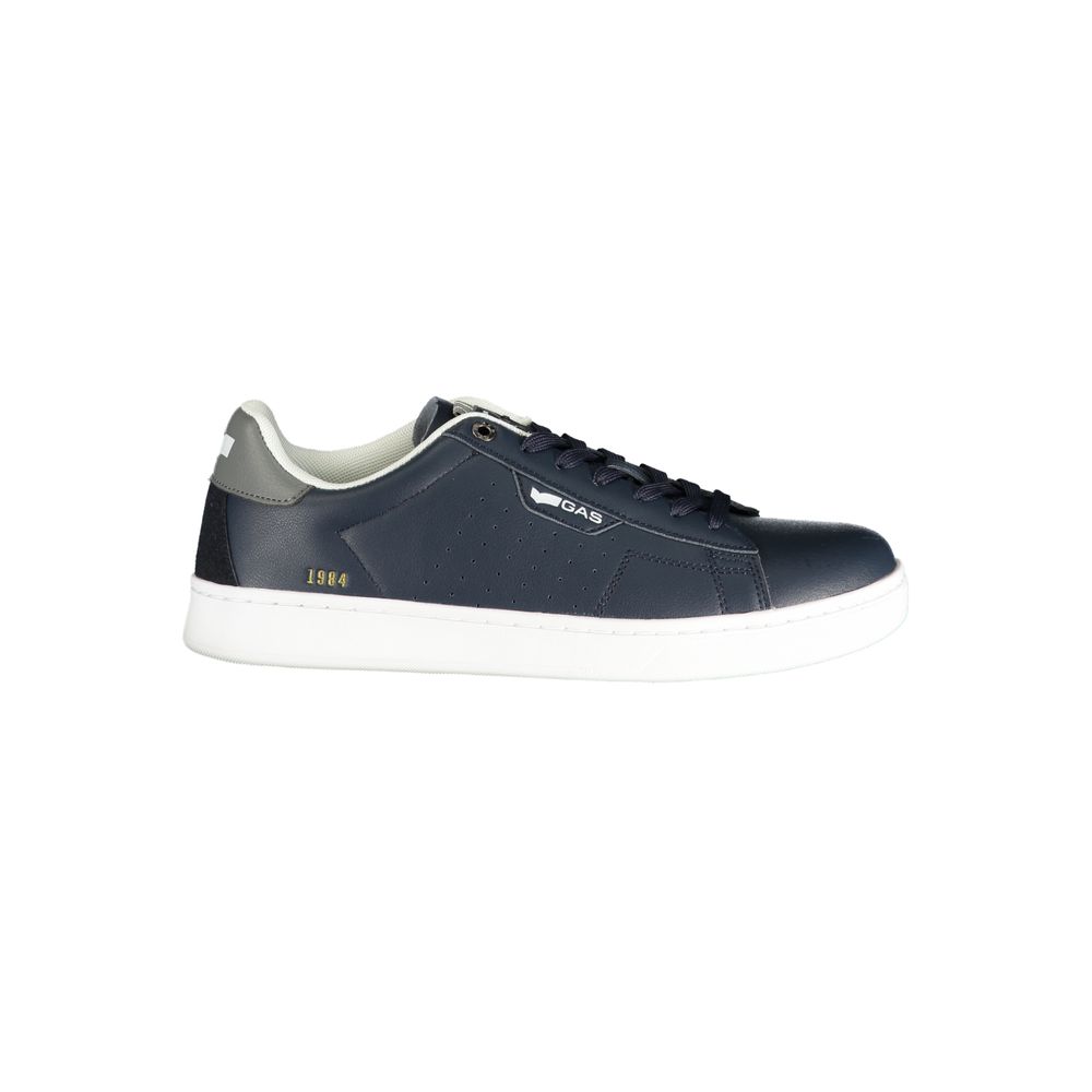 Athletic Sneakers by Gas for men in polyester & polyurethane blue & gray presents a sleek silhouette, perfectly capturing the athletic style essence of Men's Athletic Polyester & Polyurethane Sneakers with its sleek design and premium finish.