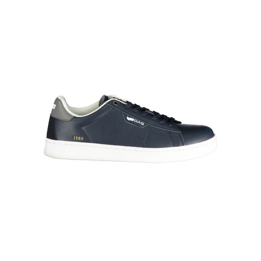 Athletic Sneakers by Gas for men in polyester & polyurethane blue & gray presents a sleek silhouette, perfectly capturing the athletic style essence of Men's Athletic Polyester & Polyurethane Sneakers with its sleek design and premium finish.