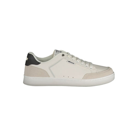 Athletic Sneakers by Gas for men in canvas polyurethane & polyester gray, white & print showcases an impeccable silhouette, defined by an impeccable athletic style design that perfectly captures the essence of the Men's Athletic Canvas Polyurethane & Polyester Sneakers.