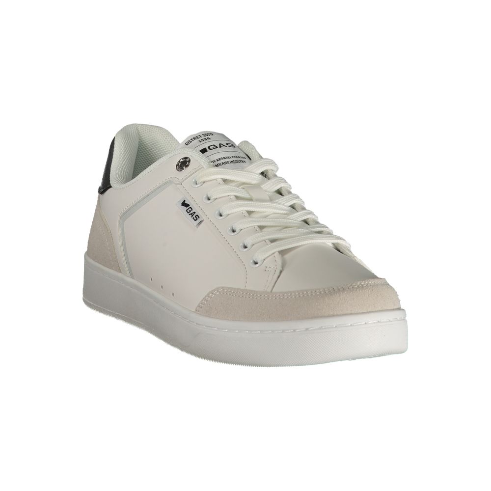 Athletic Sneakers Gas men canvas polyurethane & polyester gray, white & print featuring a avant-garde Men's Athletic Canvas Polyurethane & Polyester Sneakers design with a avant-garde athletic style for a refined finish.