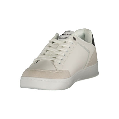 Athletic Sneakers by Gas for men in canvas polyurethane & polyester gray, white & print features an architectural silhouette from the Men's Athletic Canvas Polyurethane & Polyester Sneakers collection, showcasing a architectural athletic style for a architectural look.