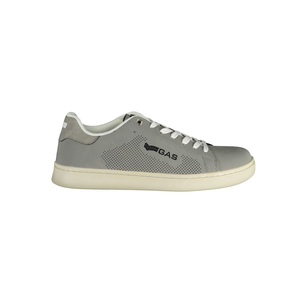 Athletic Sneakers by Gas for men in polyester & polyurethane gray presents a sleek silhouette, perfectly capturing the athletic style essence of Men's Athletic Polyester & Polyurethane Sneakers with its sleek design and premium finish.