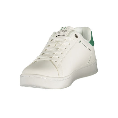 Athletic Sneakers by Gas for men in polyester green & white showcases an impeccable silhouette, defined by an impeccable athletic style design that perfectly captures the essence of the Men's Athletic Polyester Sneakers.