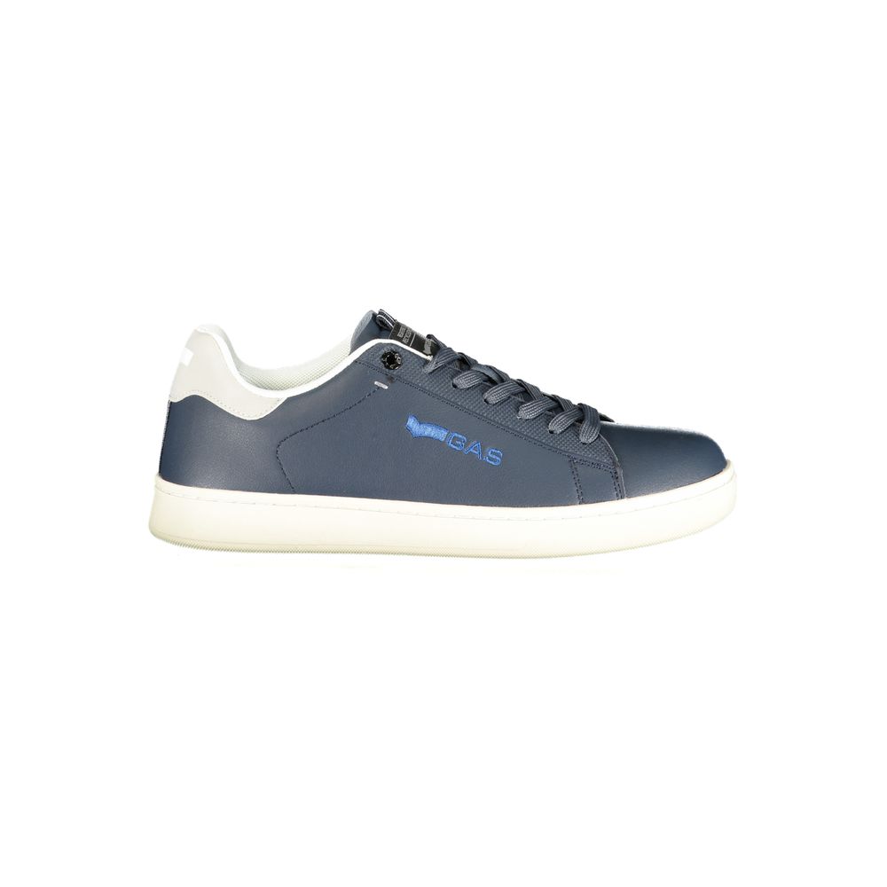 Athletic Sneakers Gas men polyester & polyurethane blue & gray featuring a avant-garde Men's Athletic Polyester & Polyurethane Sneakers design with a avant-garde athletic style for a refined finish.