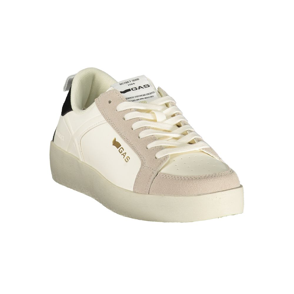 Athletic Sneakers by Gas for women in polyester & polyurethane black, gray & white presents a sleek silhouette, perfectly capturing the athletic style essence of Women's Athletic Polyester & Polyurethane Sneakers with its sleek design and premium finish.