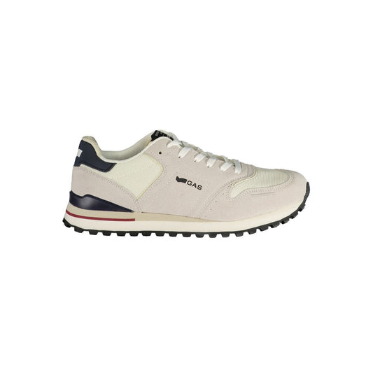 Athletic Sneakers by Gas for men in polyester & polyurethane blue, red & white showcases an impeccable silhouette, defined by an impeccable athletic style design that perfectly captures the essence of the Men's Athletic Polyester & Polyurethane Sneakers.