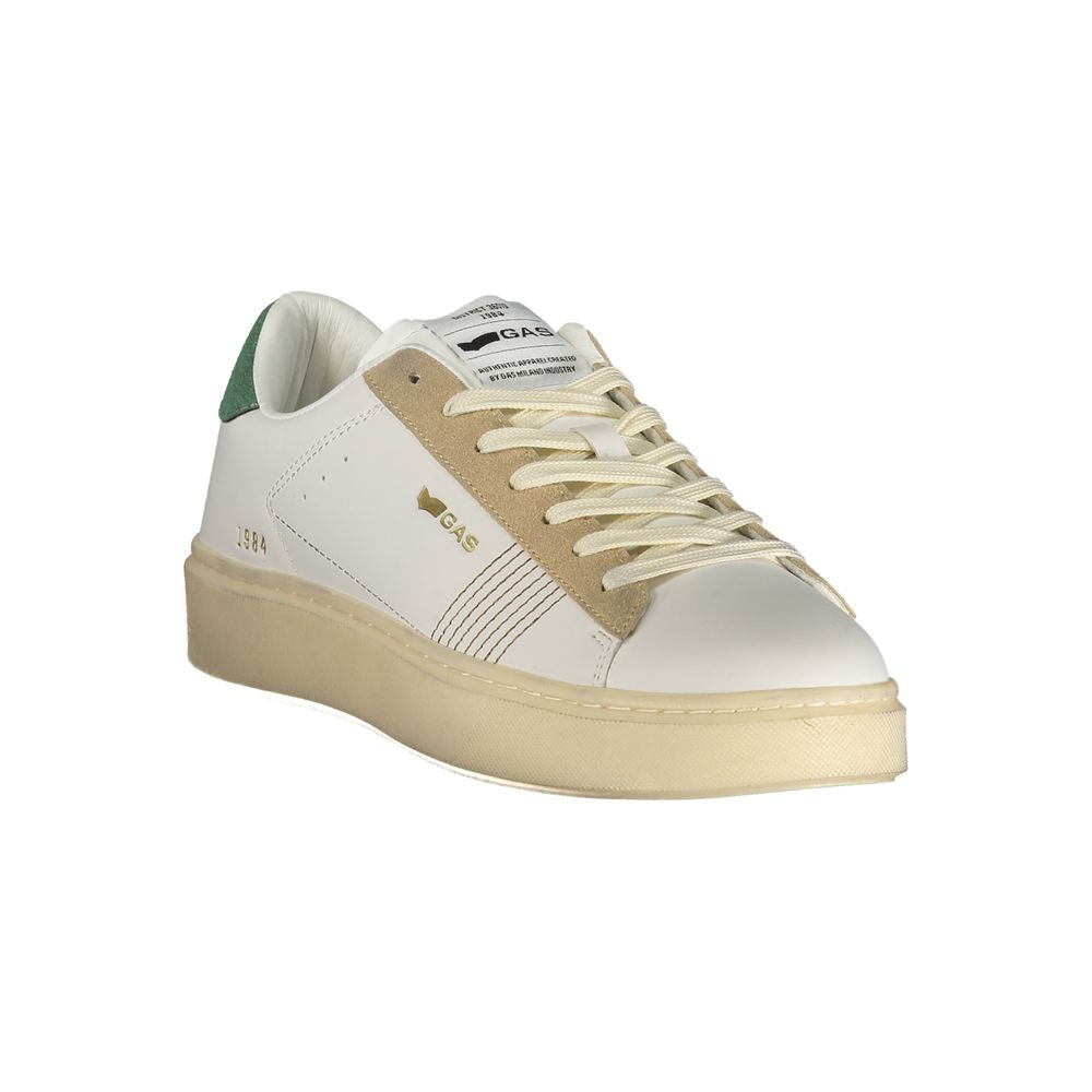 Athletic Sneakers Gas men polyester beige, green, white & print featuring a avant-garde Men's Athletic Polyester Sneakers design with a avant-garde athletic style for a refined finish.