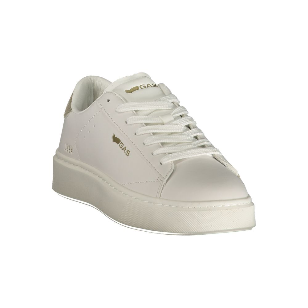Athletic Sneakers Gas women polyester gold, white & print featuring a avant-garde Women's Athletic Polyester Sneakers design with a avant-garde athletic style for a refined finish.