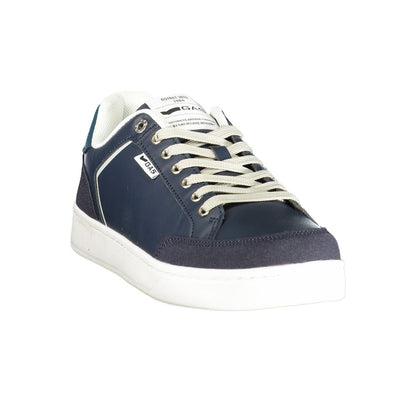 Athletic Sneakers by Gas for men in polyester & polyurethane blue showcases an impeccable silhouette, defined by an impeccable athletic style design that perfectly captures the essence of the Men's Athletic Polyester & Polyurethane Sneakers.