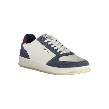 Athletic Sneakers by Gas for men in polyester polyurethane denim white & print showcases an impeccable silhouette, defined by an impeccable athletic style design that perfectly captures the essence of the Men's Athletic Polyester Polyurethane Denim Sneakers.
