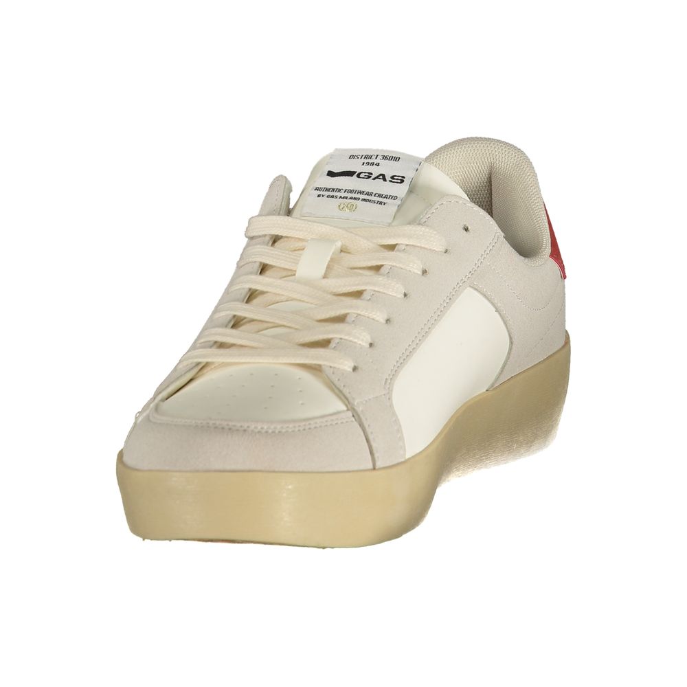 Athletic Sneakers Gas men polyester red, white & print featuring a avant-garde Men's Athletic Polyester Sneakers design with a avant-garde athletic style for a refined finish.