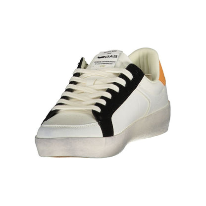 Athletic Sneakers Gas men polyester black, orange, white & print featuring a avant-garde Men's Athletic Polyester Sneakers design with a avant-garde athletic style for a refined finish.