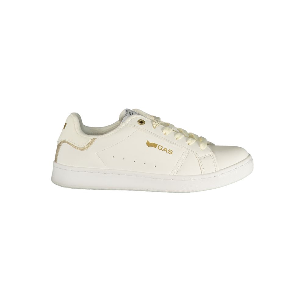 Athletic Sneakers Gas women polyester gold, white & print featuring a avant-garde Women's Athletic Polyester Sneakers design with a avant-garde athletic style for a refined finish.