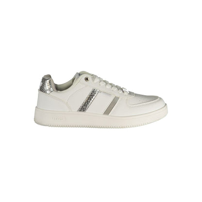 Athletic Sneakers Gas women polyester python leather silver, white & print featuring a avant-garde Women's Athletic Polyester Python Leather Sneakers design with a avant-garde athletic style for a refined finish.