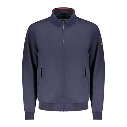 This Bomber Jacket by Norway 1963 for men in polyamide cotton blue exhibits a edgy silhouette, meticulously detailed with functional pockets and a edgy for a edgy finish.