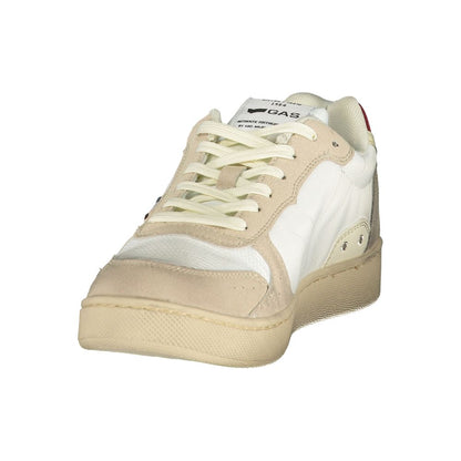 Athletic Sneakers Gas men polyester beige, blue, white & print featuring a avant-garde Men's Athletic Polyester Sneakers design with a avant-garde athletic style for a refined finish.