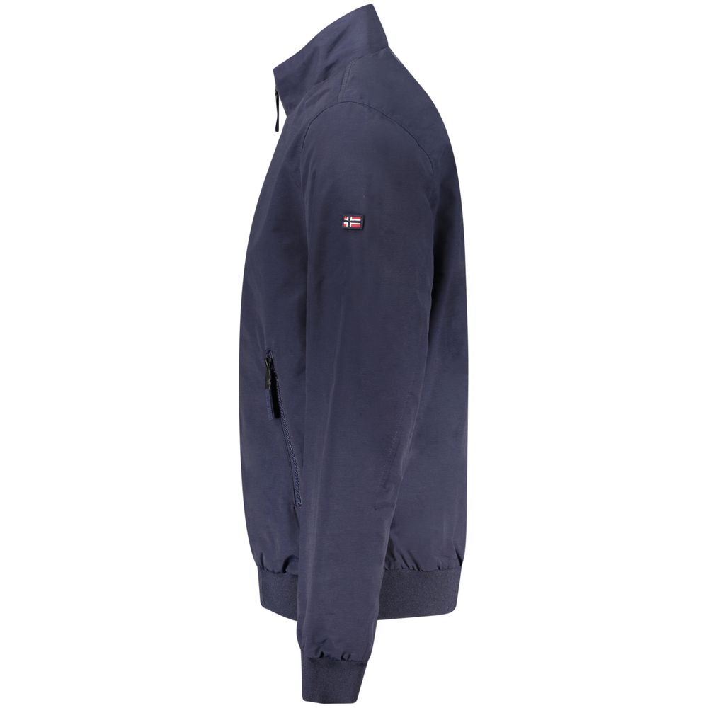 Bomber Jacket by Norway 1963 for men in polyamide cotton blue showcases a bohemian silhouette, artfully detailed with a bohemian and signature pockets for a truly bohemian finish.