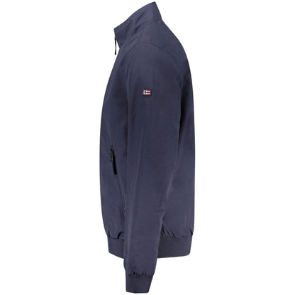 Bomber Jacket by Norway 1963 for men in polyamide cotton blue showcases a bohemian silhouette, artfully detailed with a bohemian and signature pockets for a truly bohemian finish.
