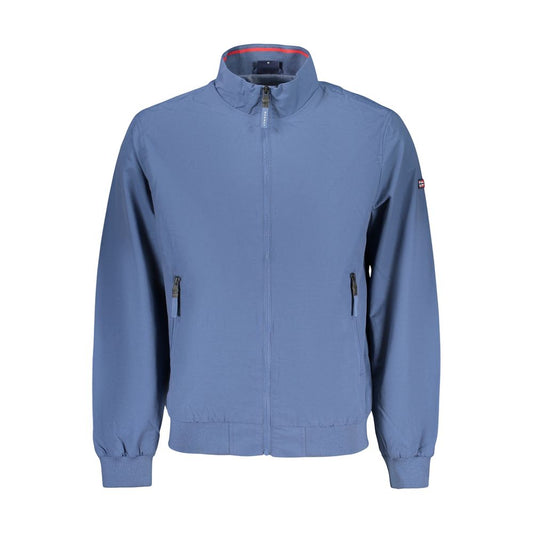Windbreaker Jacket by Norway 1963 for men in polyamide cotton blue showcases a urban chic silhouette, detailed with a urban chic and functional pockets & windproof for a polished finish.