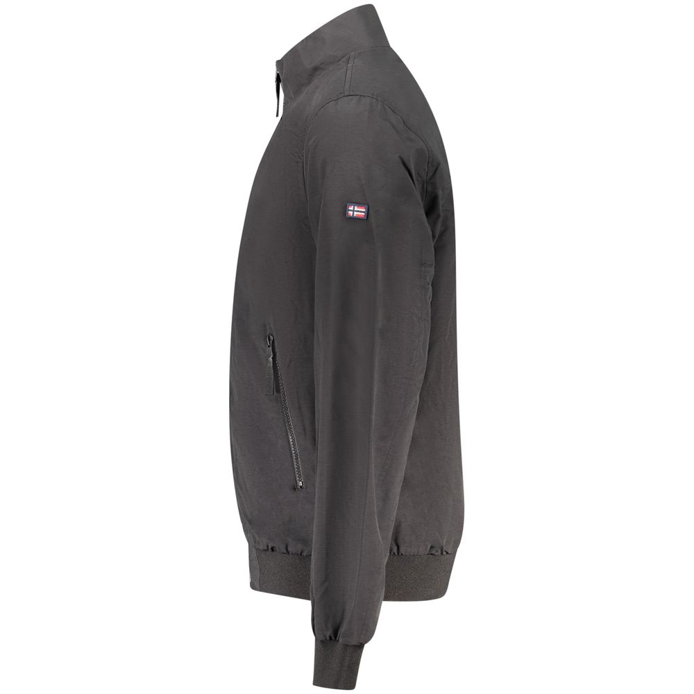 Bomber Jacket by Norway 1963 for men in cotton black features an contemporary silhouette, showcasing a sophisticated and contemporary pockets for a truly refined look.