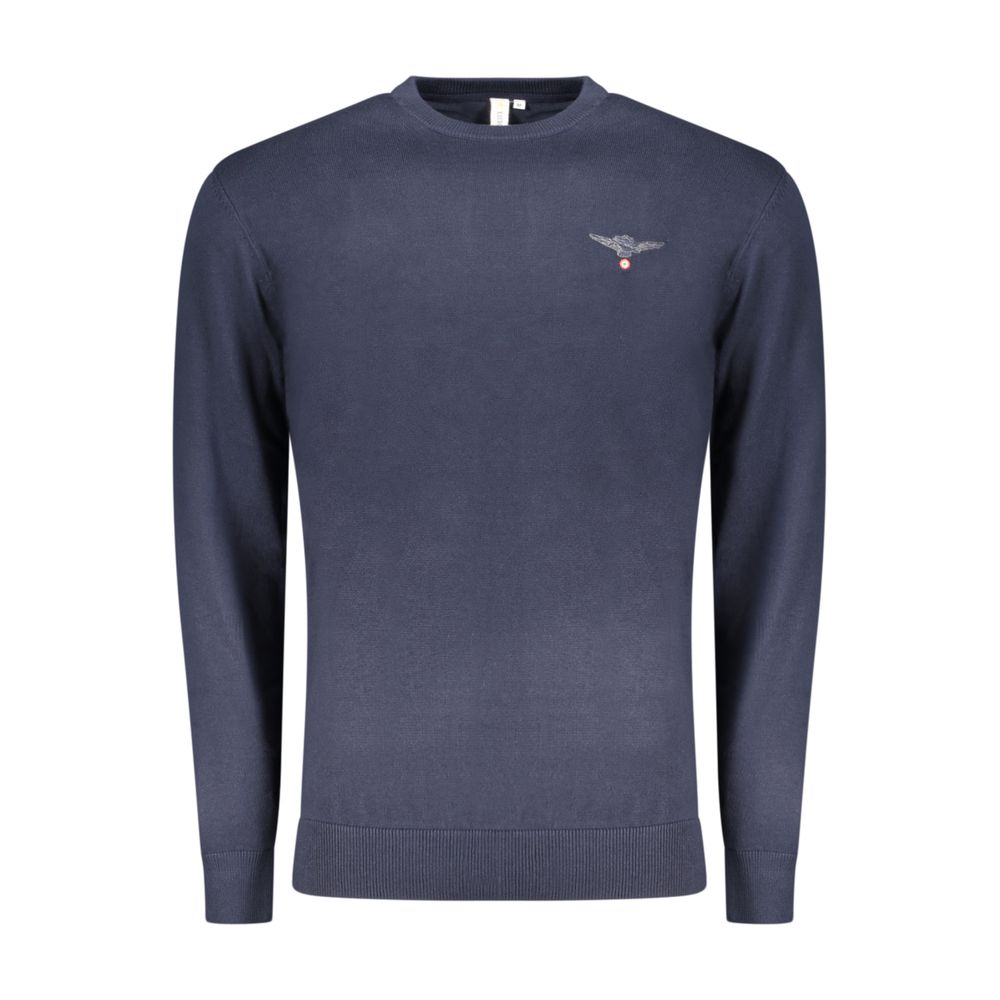 Sweatshirt by Accademia Militare for men in nylon cotton blue features an provocated silhouette, detailed with a provocated and a refined crew neckline for a sophisticated aesthetic.