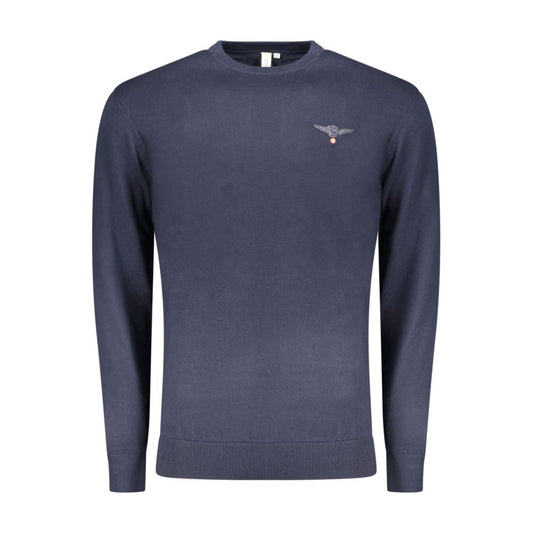 Sweatshirt by Accademia Militare for men in nylon cotton blue features an provocated silhouette, detailed with a provocated and a refined crew neckline for a sophisticated aesthetic.