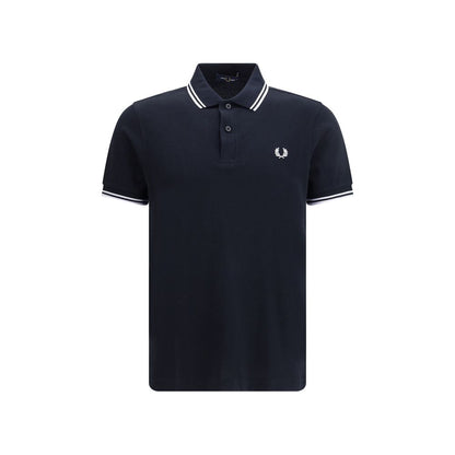 Polo Shirt by Fred Perry for men in cotton blue presents a distinguished silhouette, showcasing a sophisticated and distinguished for a truly distinguished finish.