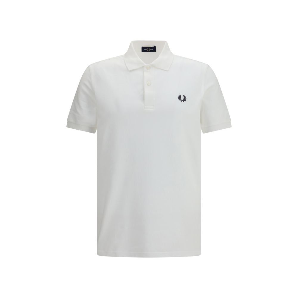 Polo Shirt by Fred Perry for men in cotton white presents a sleek silhouette, featuring a refined and long-sleeve for a sleek finish.