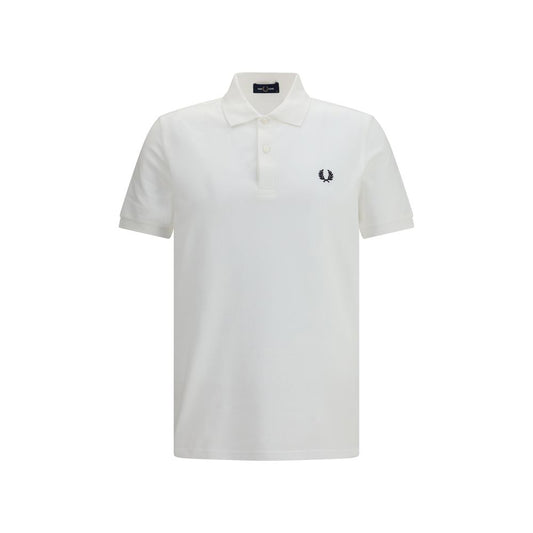 Polo Shirt by Fred Perry for men in cotton white presents a sleek silhouette, featuring a refined and long-sleeve for a sleek finish.